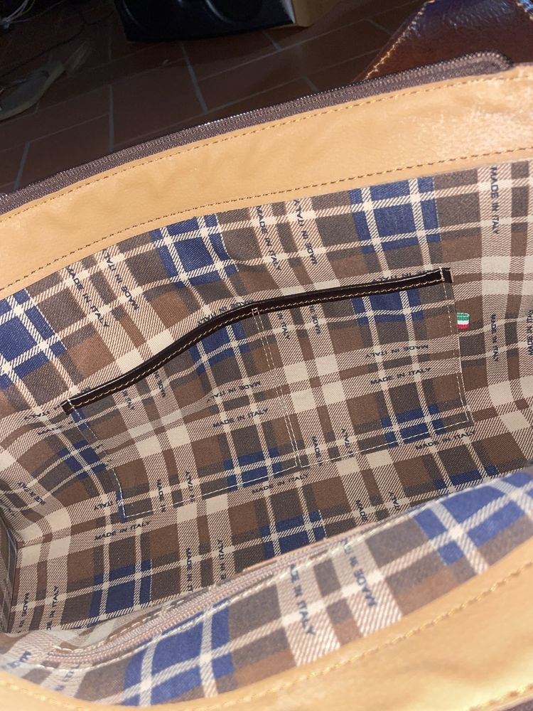 Skórzana torba duza made in italy