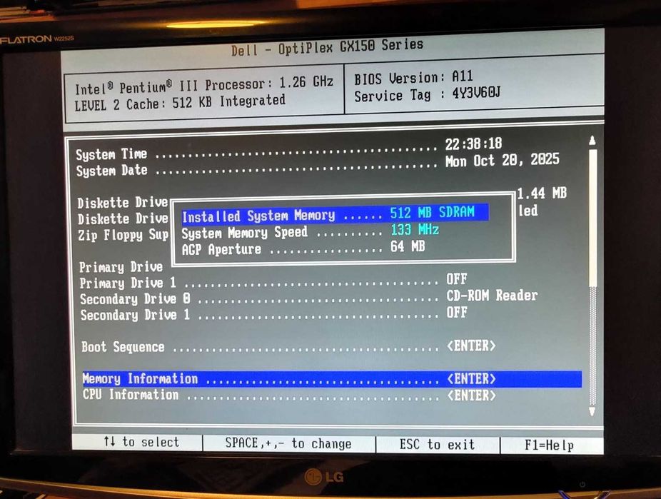 Dell OptiPlex GX150 SFF Pentium III 1.26 GHz (Tualatin),512MB,80GB