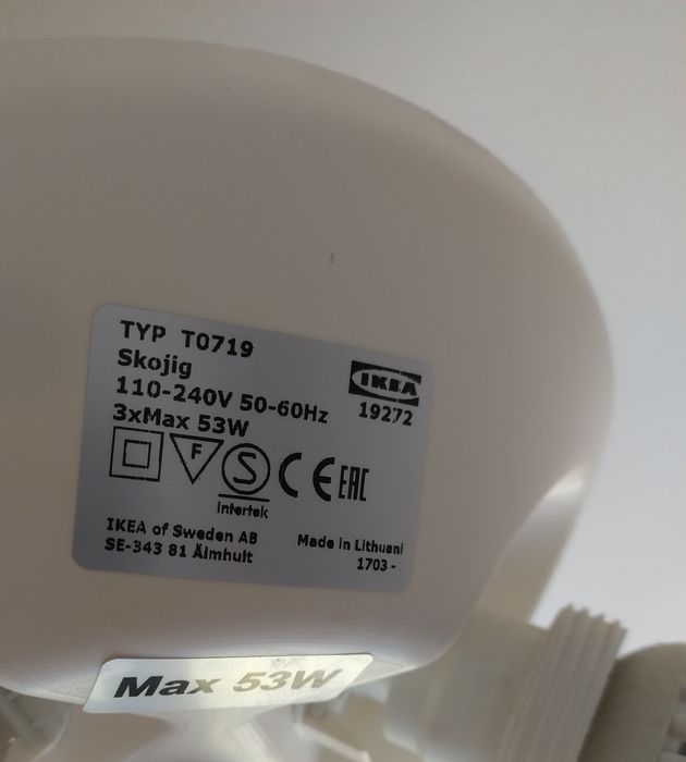 Lampa IKEA skojig, sufitowa w chmurki