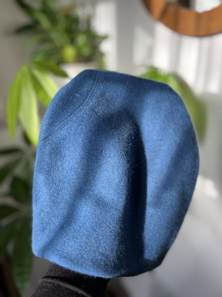 Czapka 100% kaszmir handmade upcykling Gattner