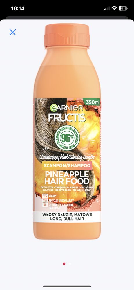 Szampon Garnier Fructis Pineapple