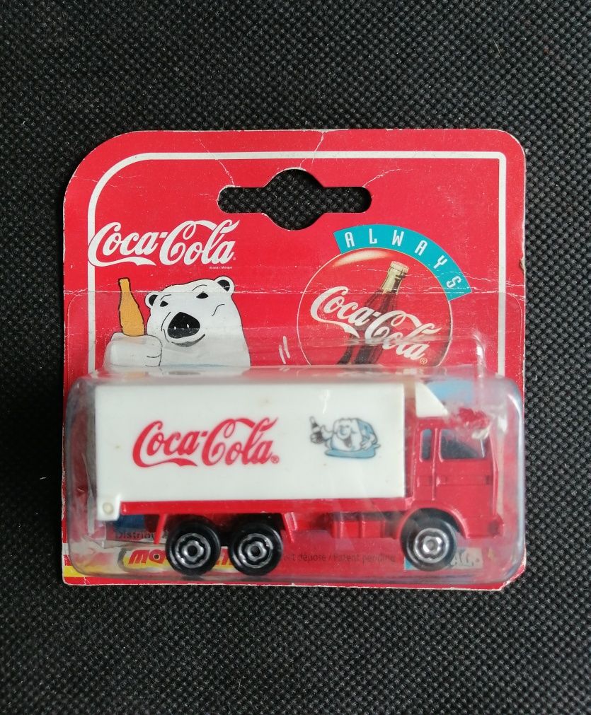 Carro Majorette publicidade da Coca Cola novo no blister, escala 1/100