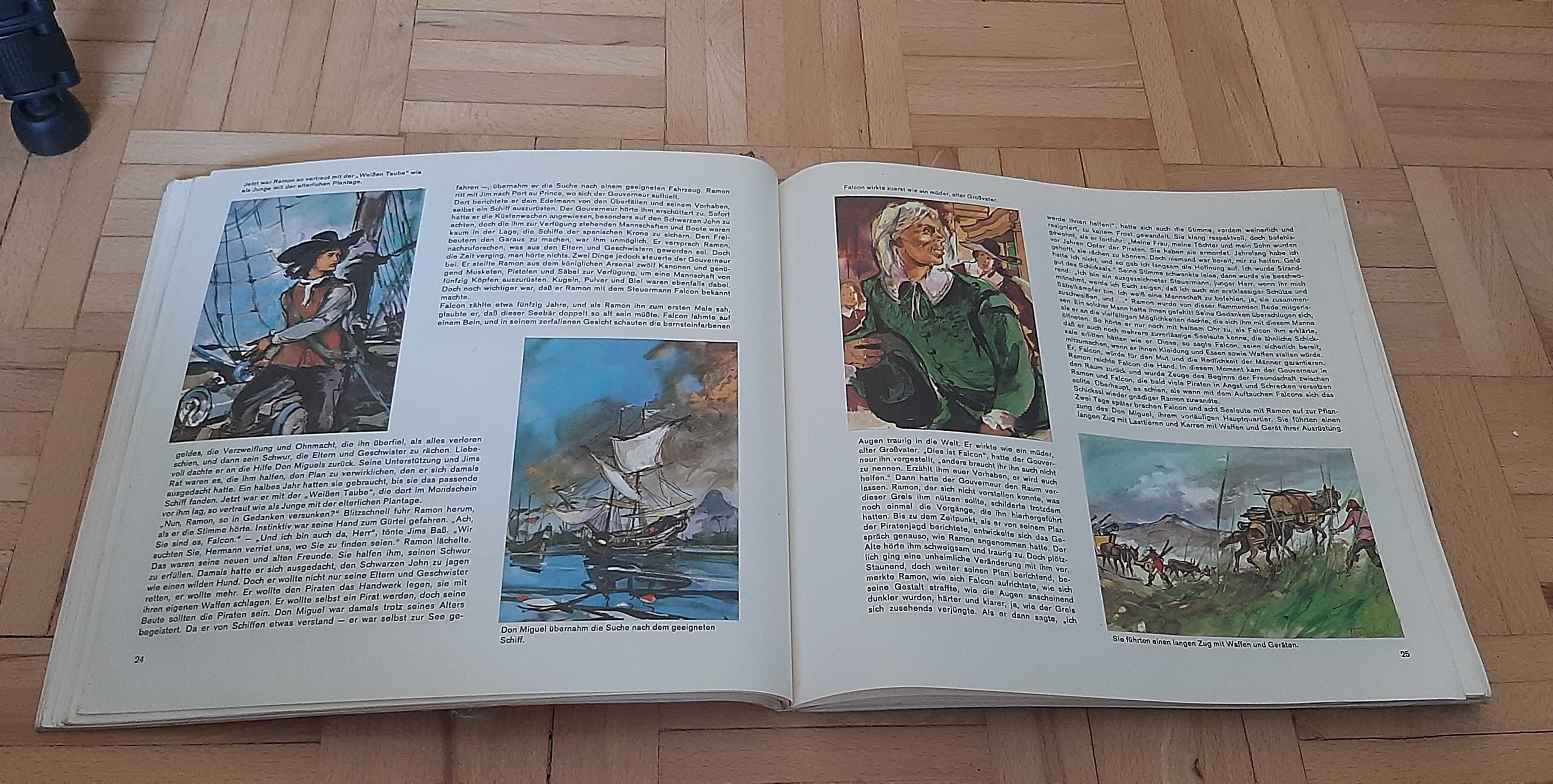 Książka o piratach z obrazkami niemiecka