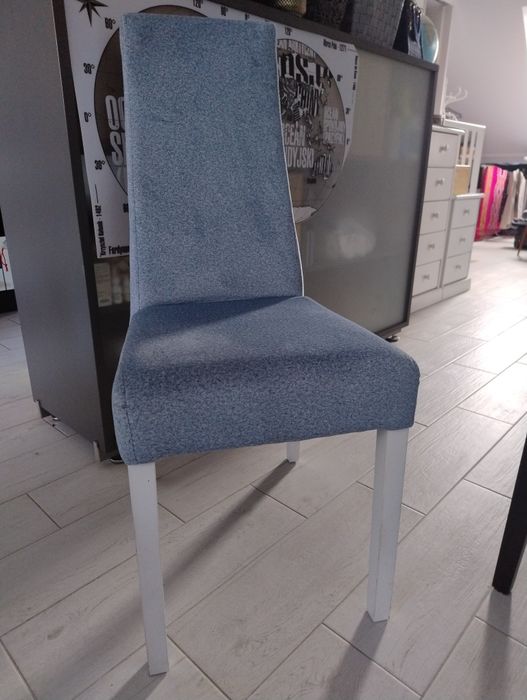 Krzesło w ładnym design, tapicerka zamszowa