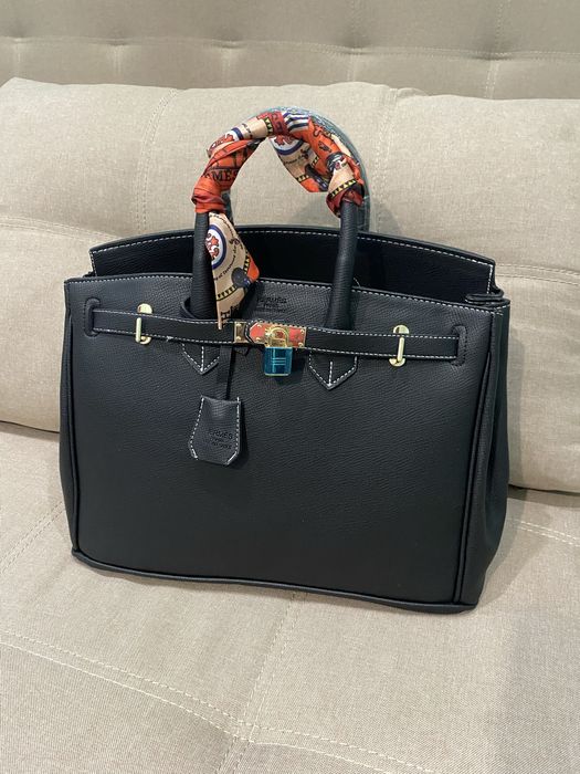 Сумка hermes birkin 35 см чорна