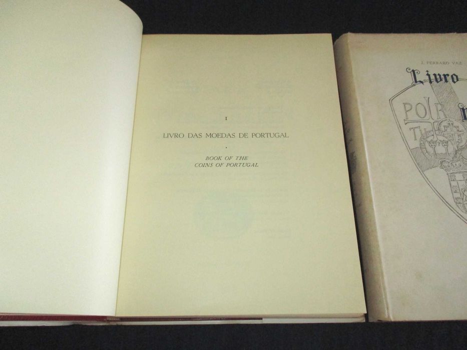 Livro das Moedas de Portugal Ferraro Vaz 2 volumes 1ª edição