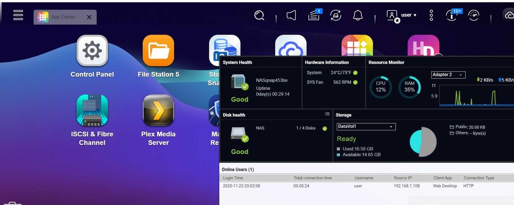 NAS-сервер  Qnap TS-453be Мережеве сховище накопичувач не Synology