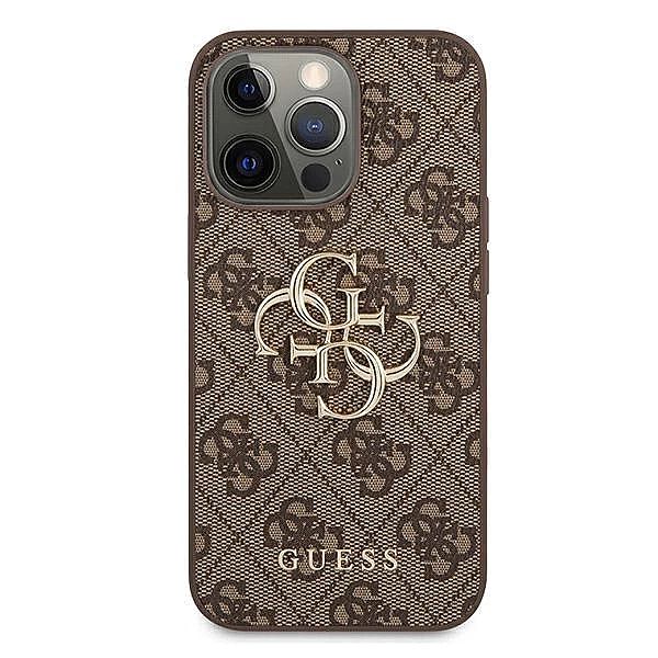 Etui Guess 4G Big Metal Logo na iPhone 13 Pro / iPhone 13 - brązowe