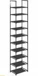 Szafka na buty 33 x 173 x 33 cm czarny