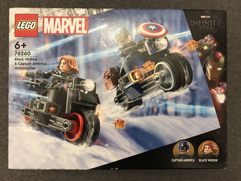 Klocki LEGO Super Heroes 76260 Czarna Wdowa i Kapitan Ameryka