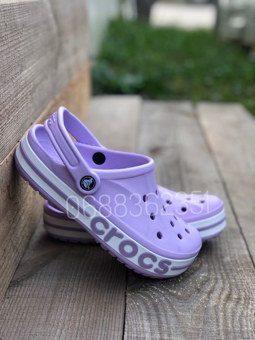 Женские Кроксы Crocs Bayaband Лавандові Сабо