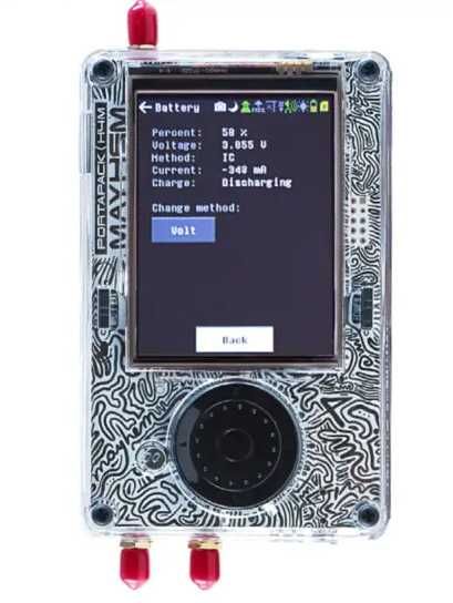 SDR радіостанція HackRF One Portapack H4M Mayhem 2.0.2