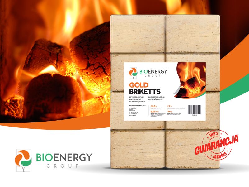 Brykiet drzewny RUF dębowy Rzeszów PRODUCENT BIO ENERGY GROUP