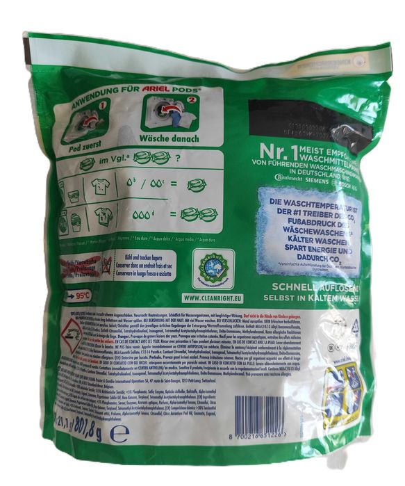 Ariel + Touch Of Lenor Kapsułki Do Prania Uniwersalne 76 sztuk
