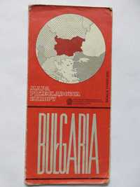 Bułgaria. Mapa przeglądowa Europy (1988 r.)