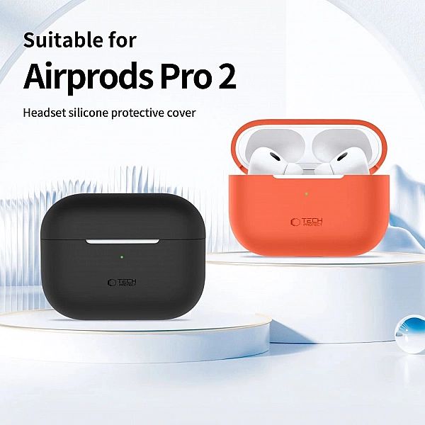 Etui Tech-Protect Silicone na Apple AirPods Pro 1 / 2 - fioletowe
