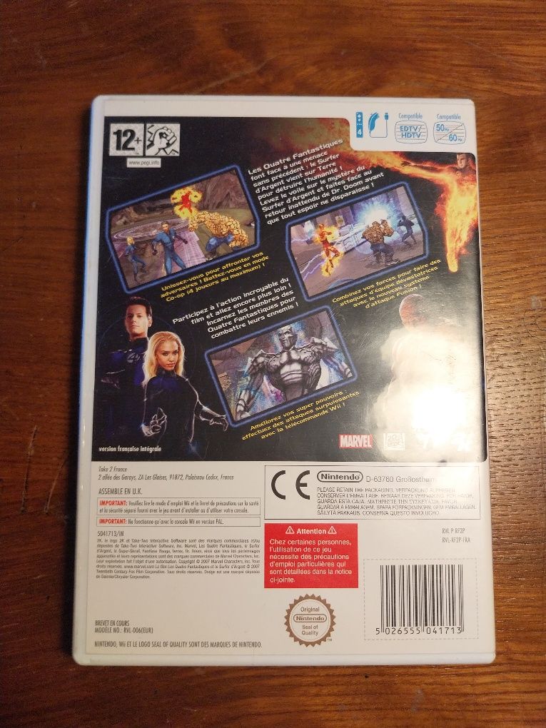 Wii Fantastic 4 Rise Of the Silver Surfer