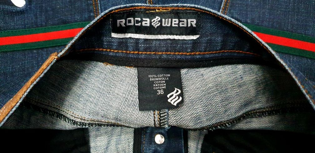 ROCA WEAR roz. 36 pas 90 cm stan idealny szorty jeansowe męskie