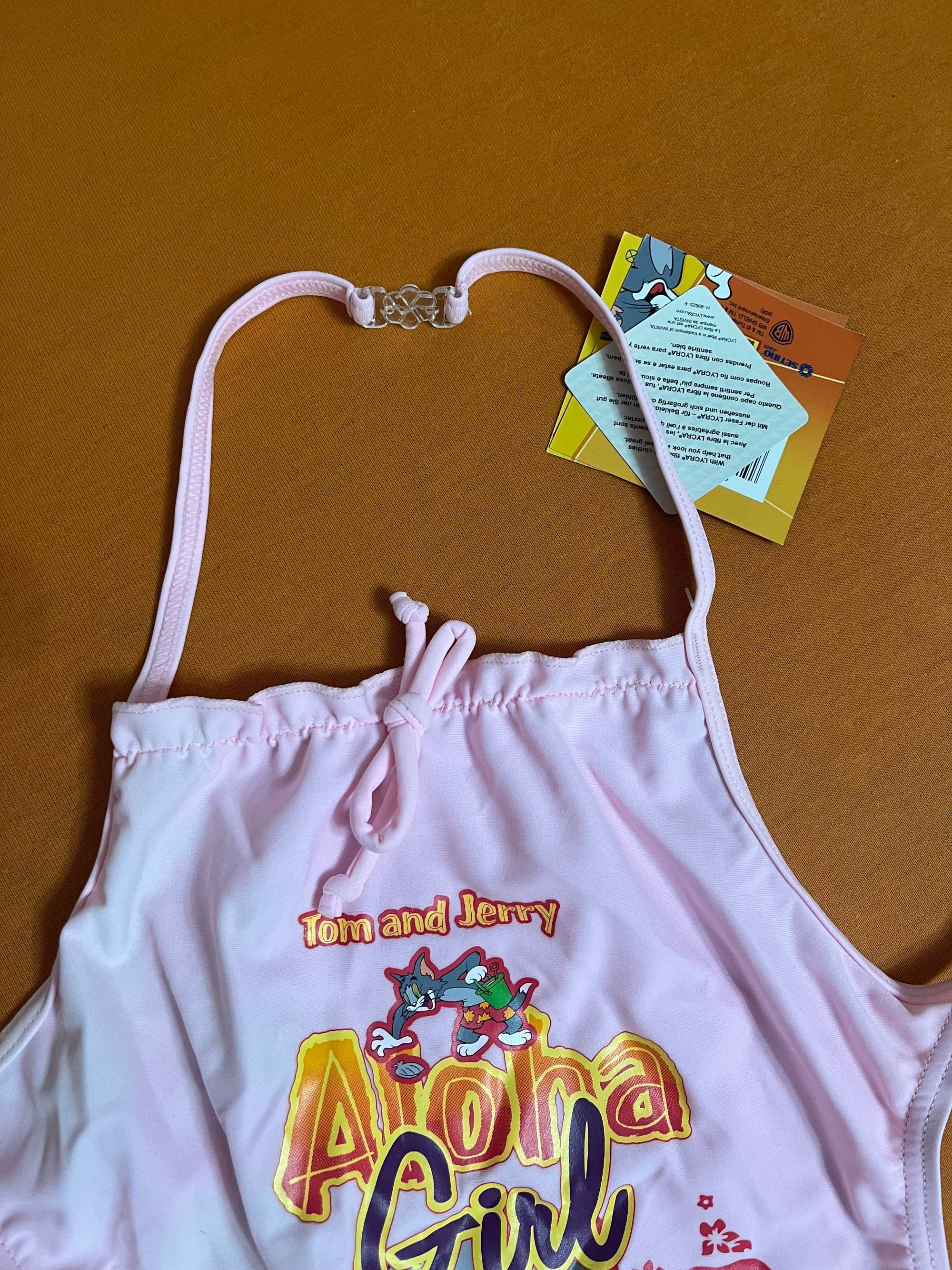 Nowy strój kąpielowy jednoczęściowy 110  cm Tom and Jerry