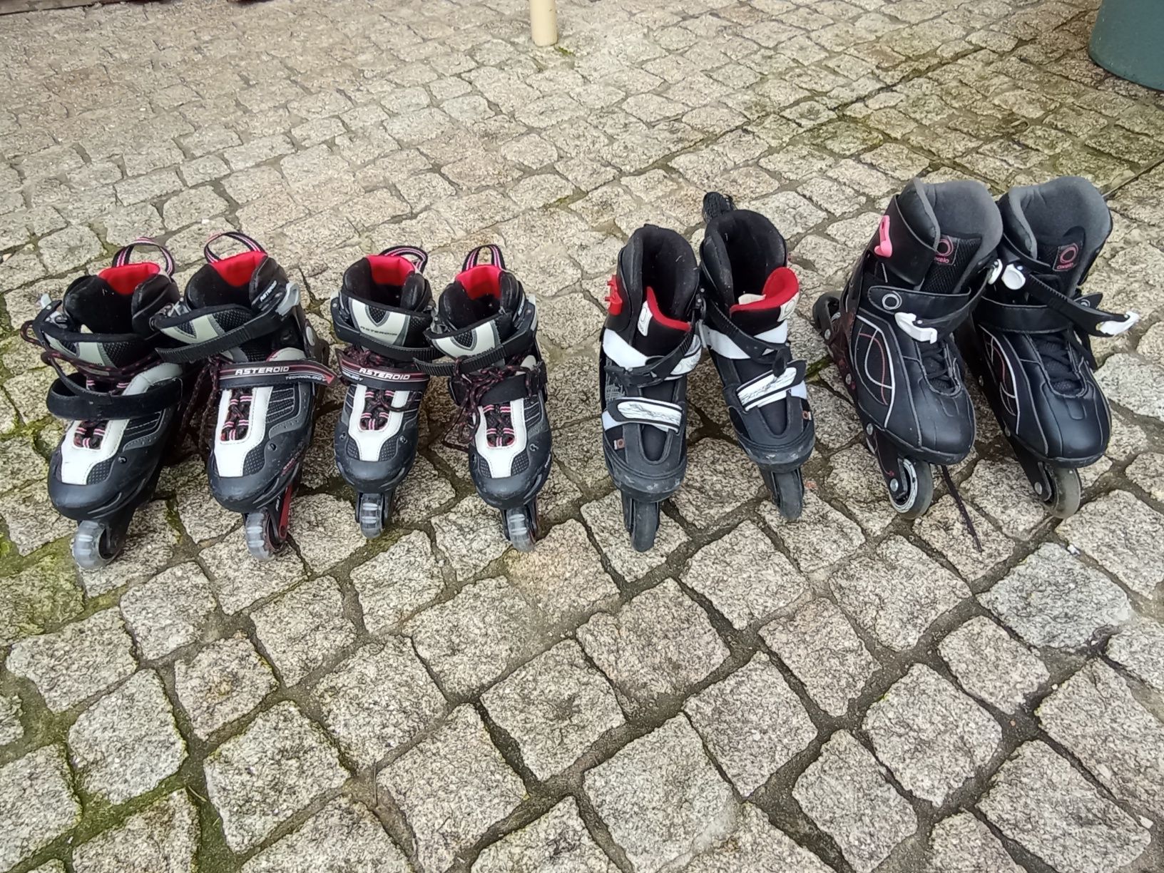 4 Pares Patins em Linha