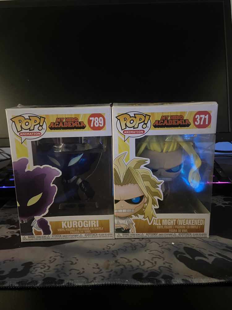 Pop figures de My Hero Academia (All Might & Kurogiri)