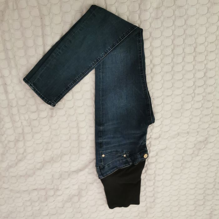 Spodnie ciążowe granatowe/niebieskie H&M MAMA, rozm. 36