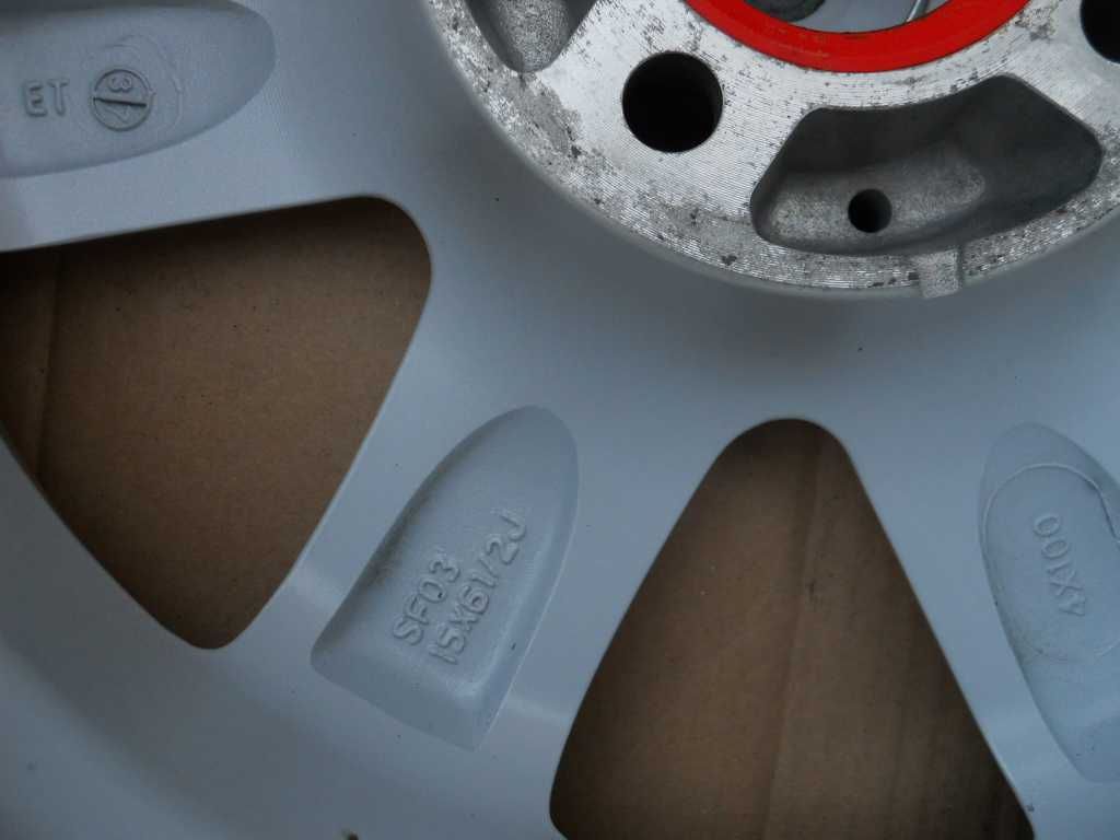 Felgi aluminiowe 15 VW, NISSAN, OPEL, RENAULT, DACIA 4x100, 6,5J, ET37