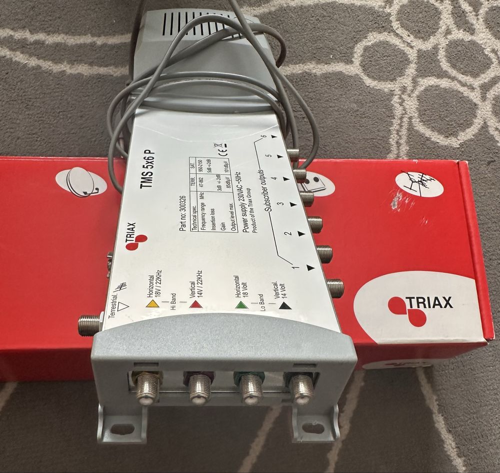 Multiswitch TRIAX TMS 5x6 P – 5 wejść / 6 wyjść