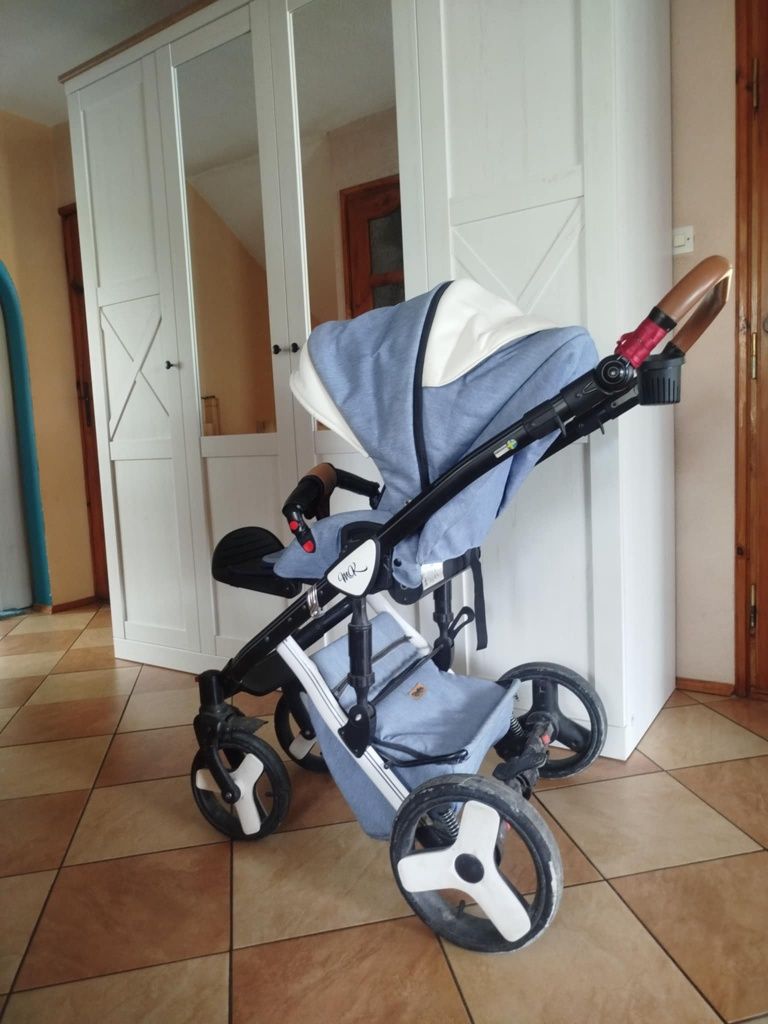 Wózek 3w1 Milu Kids Starlet wersja z Eco skóra