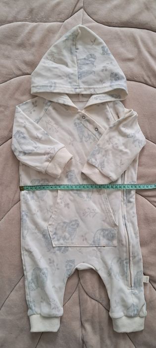 Бавовняний комбінезон з капюшоном