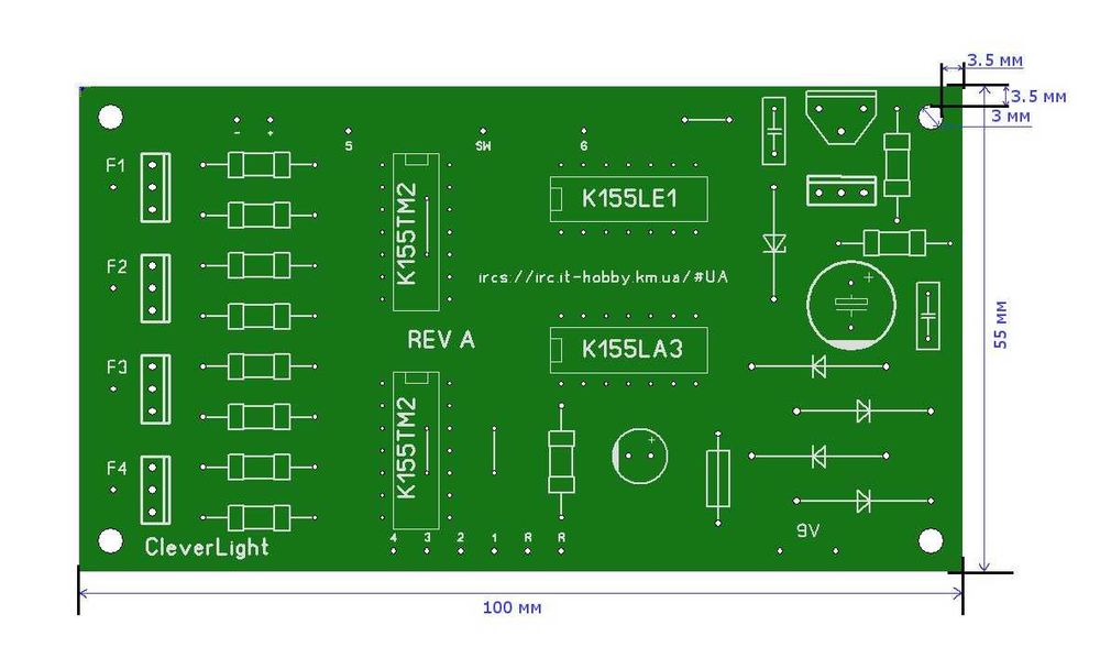 Плата керування новорічними вогнями "CleverLight"