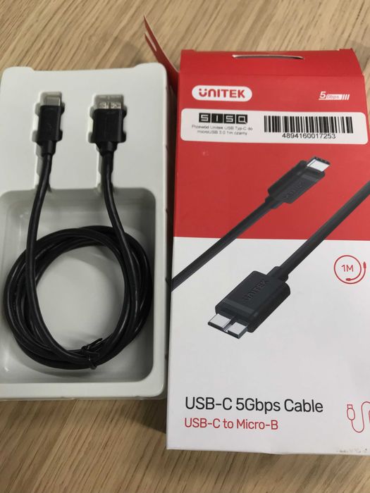 Przewód Unitek USB Typ-C do microUSB 3.0 1m