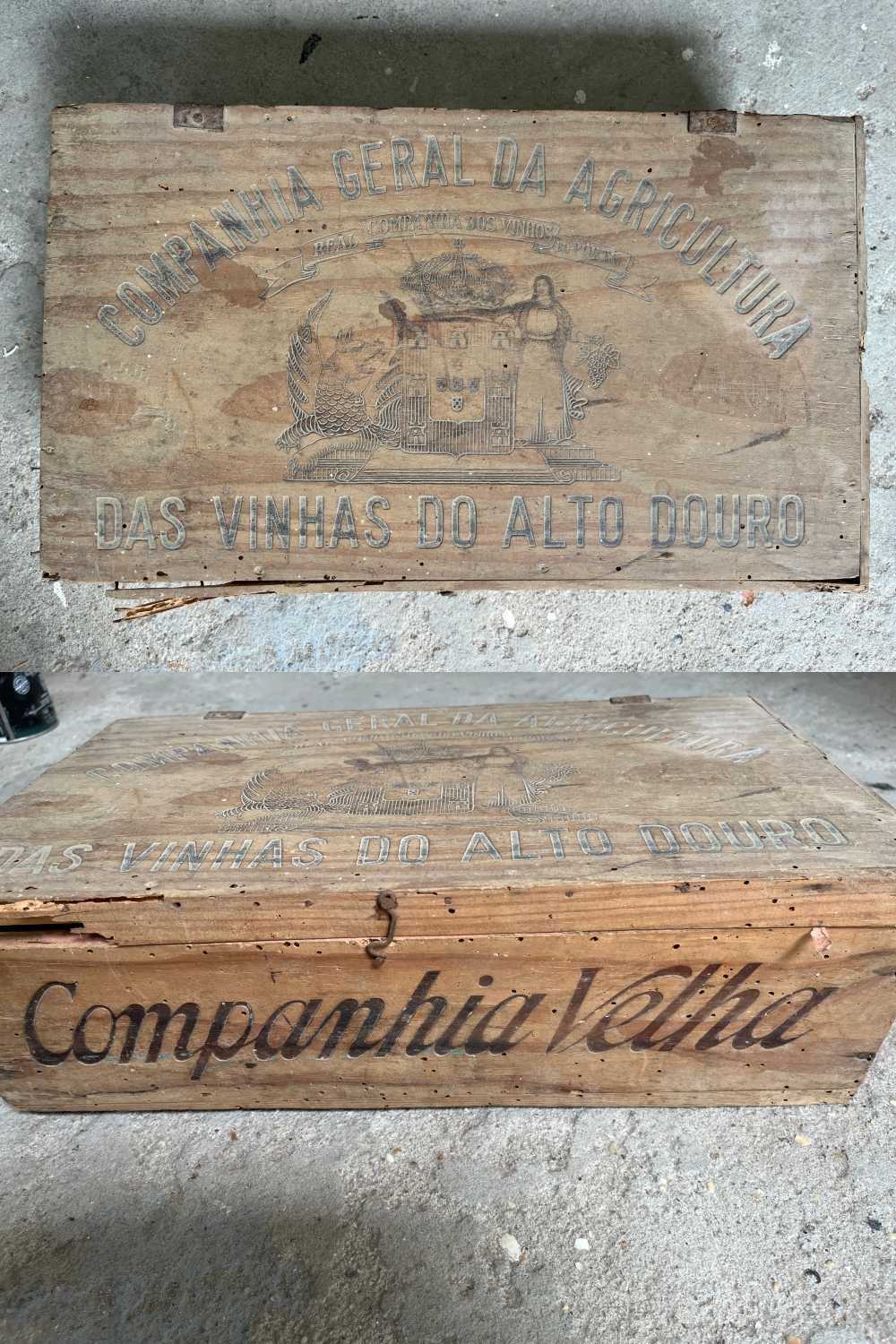 Caixas de vinhos muito antigas