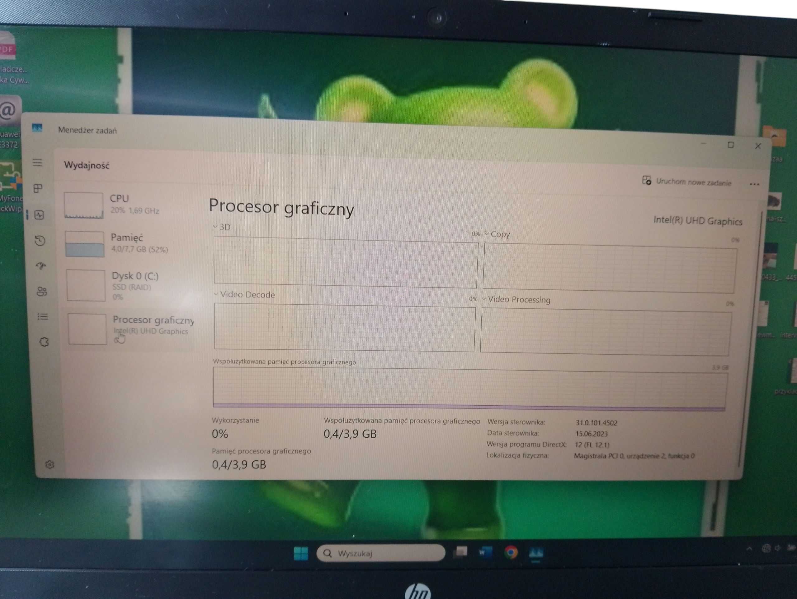 Laptop HP PGP8S2KR I3-1115G4/8GB/256GB/WIN11PRO