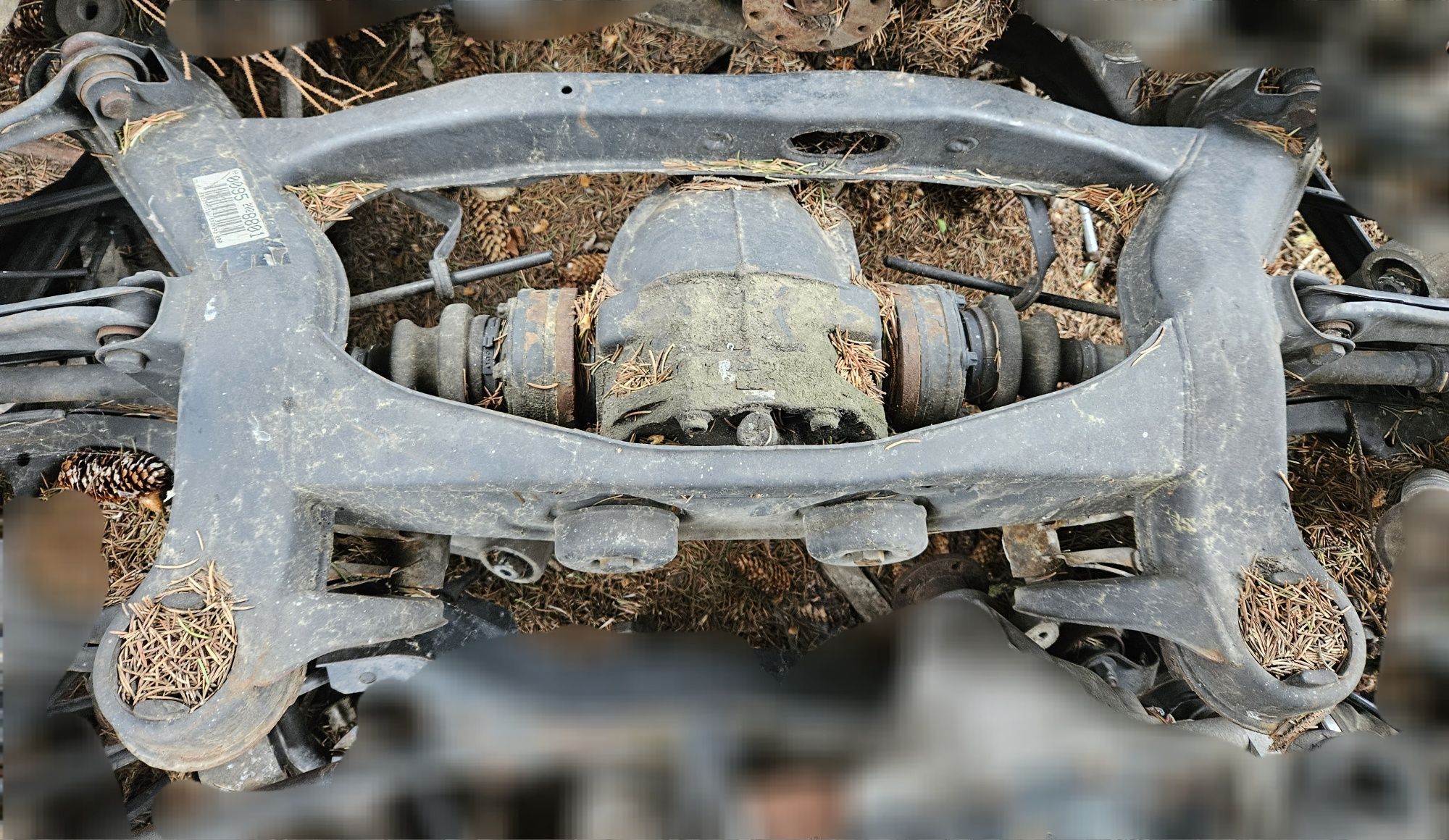Mercedes W202 kołyska tylna wózek sanki tylne