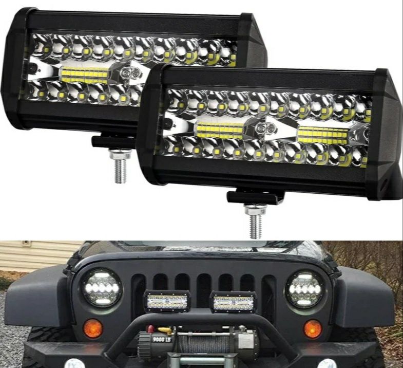 Фара Led светодиодная 7" 120w противотуманка балка рабочий свет ДХО 1ш