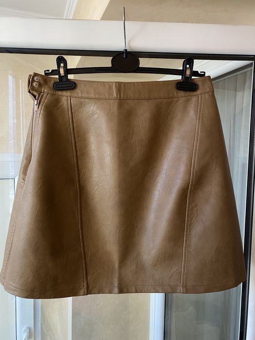 ZARA спідниця шкіряна