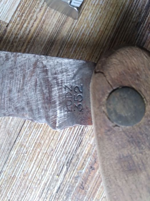 Nóż ogrodniczy scyzoryk sierpak Łódż 352 Gerlach Vintage Prl