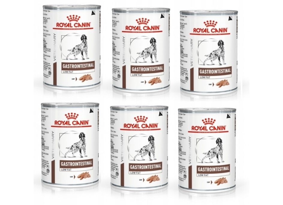 Mokra karma Royal Canin Gastrointestinal low fat, puszki 6x 420 g