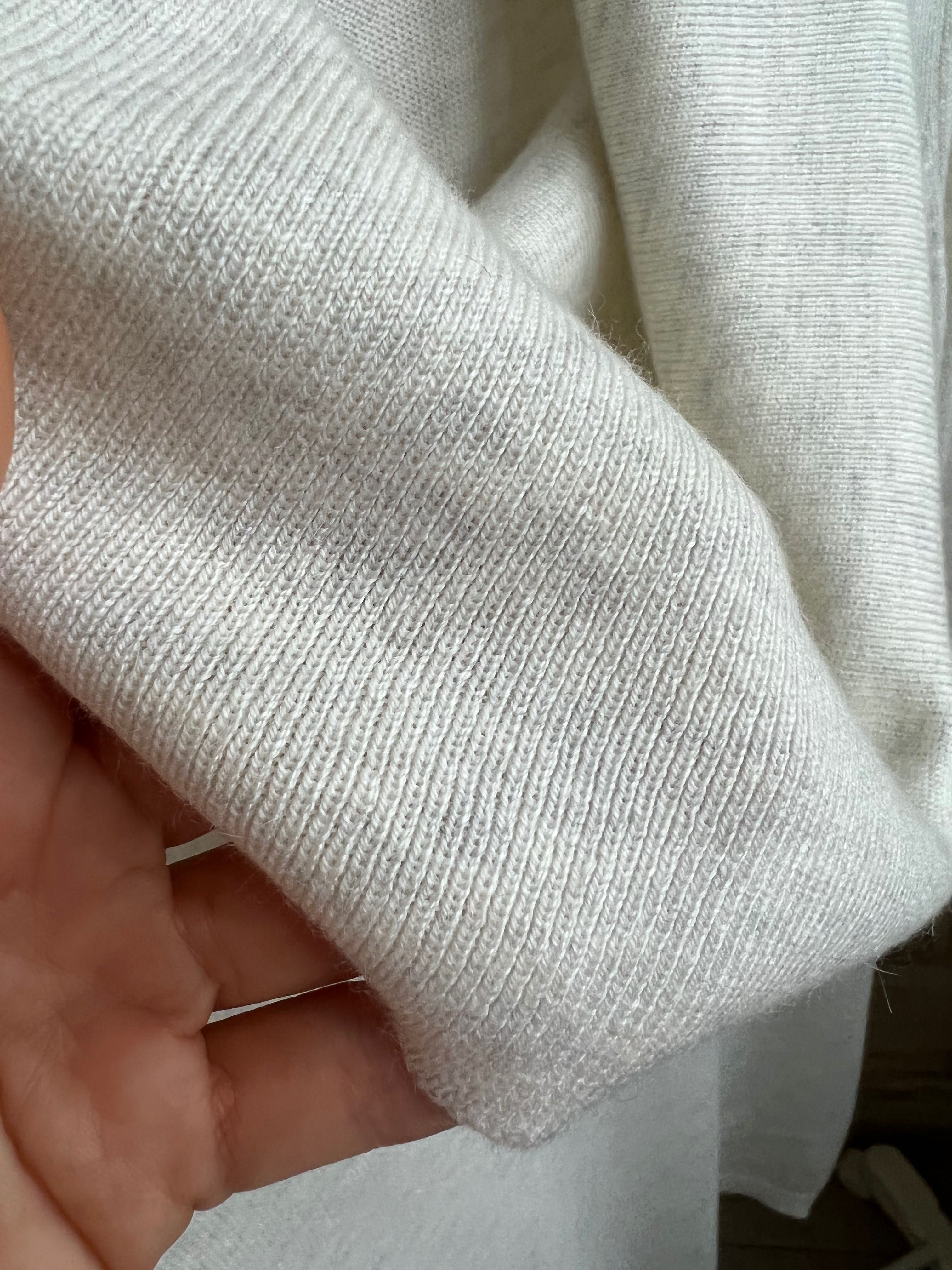 Туніка кофта светр подовжений молочний білий