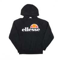 Худи кофта Ellesse black hoodie big logo