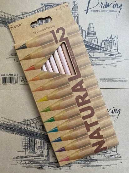 Набор карандашей Marco - 12 цветов, Карандаш простой MARCO.