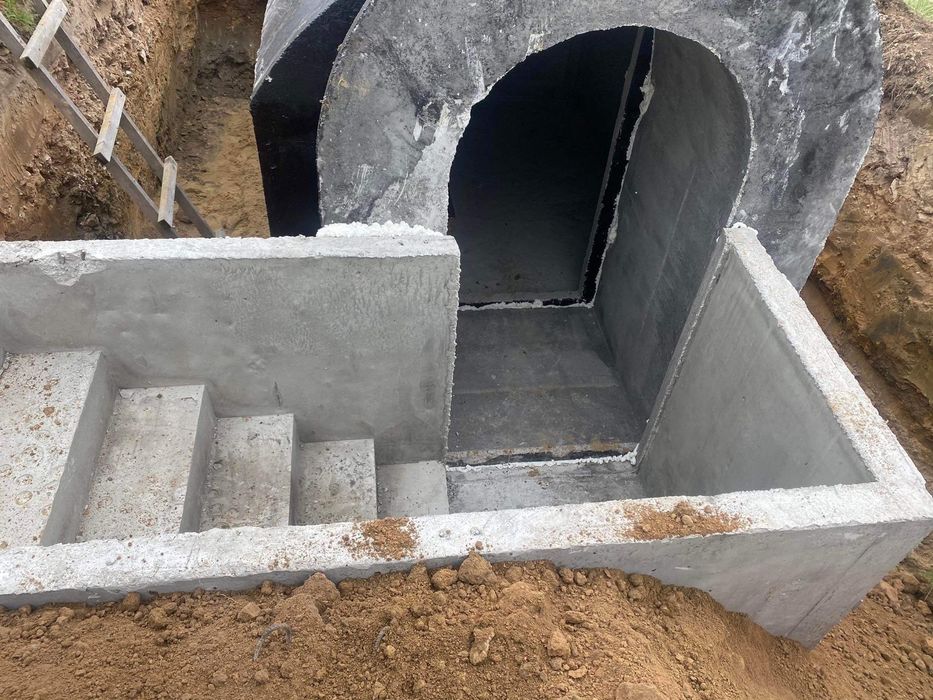 ziemianka piwniczka betonowa schody betonow cała Polska