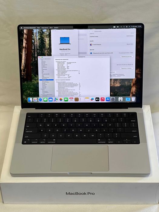 MacBook Pro 14.2”. 202 M1 Pro(2021), 16RAM/500Gb SSD , ІДЕАЛ - Silver