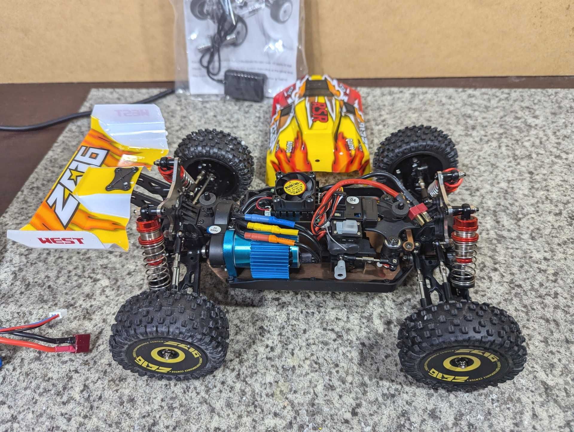 RC Машинка WLtoys 144010 4x4 75 км/ч безколекторна Brushless Нова