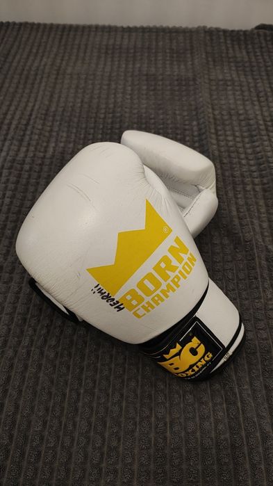 Luvas de Boxe Born Champion (BC Boxing), 14 oz, Couro Genuíno