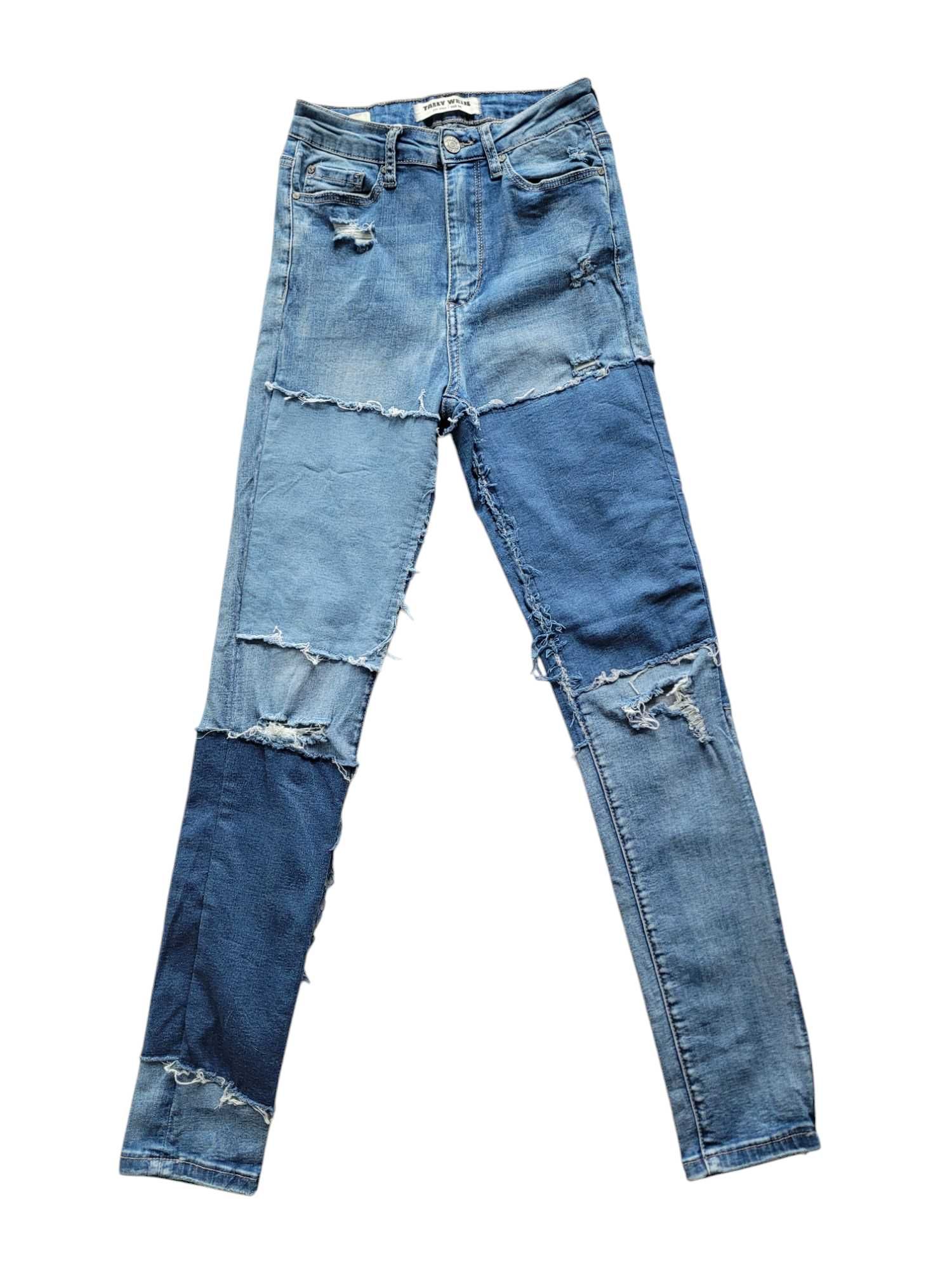 Jeansy spodnie damskie 34,XS/36,S skinny rurki wysoki stan Tally Weijl