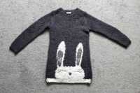 Sweter z króliczkiem Cool Club, Smyk, rozmiar 128 cm, dziewczęcy