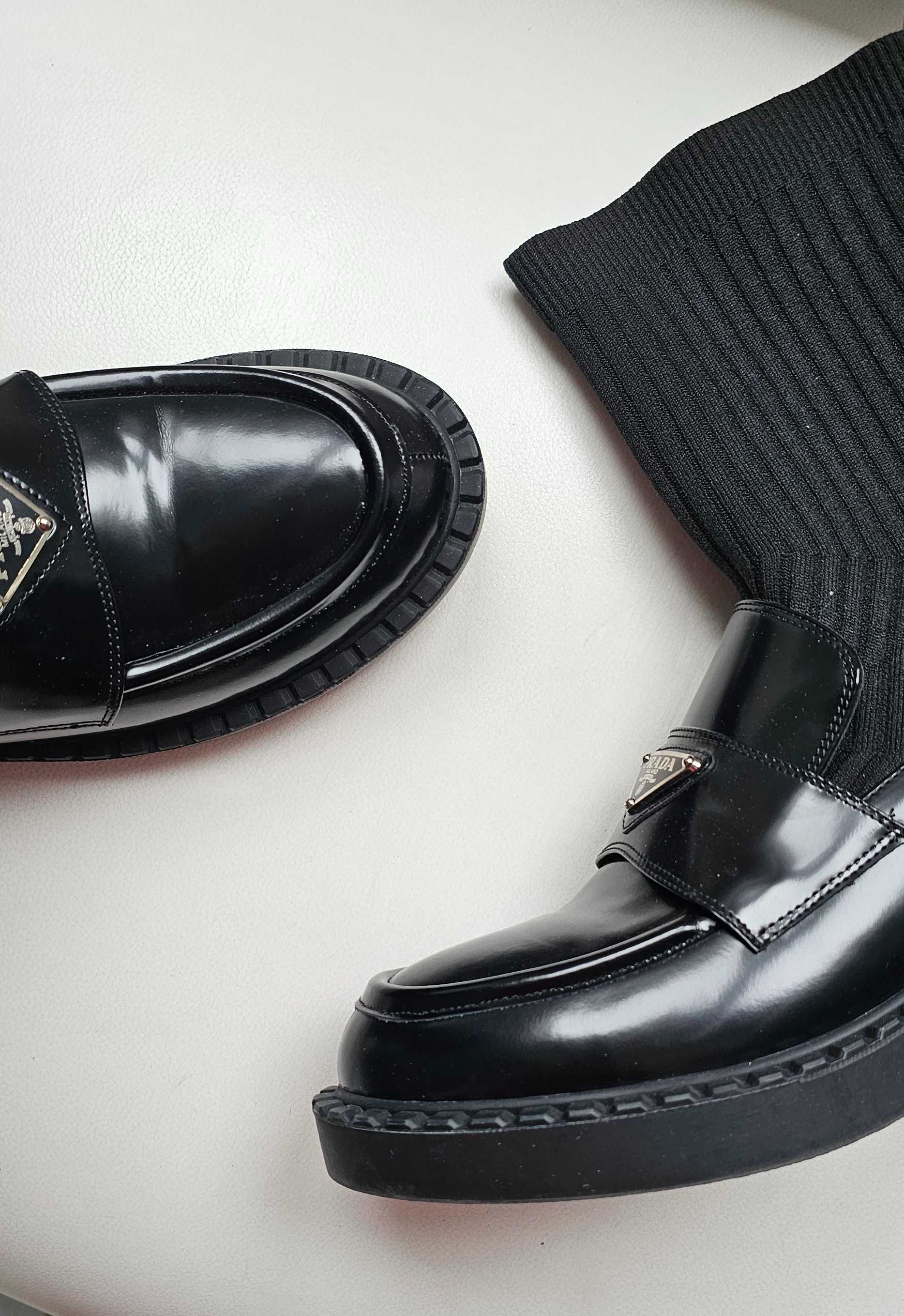 P R A D A luksusowe buciki PREMIUM botki roz 41