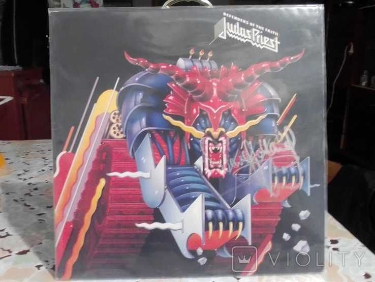 ВинилJudas Priest Defendersof the Faithс оригинальным автографом Дэйва